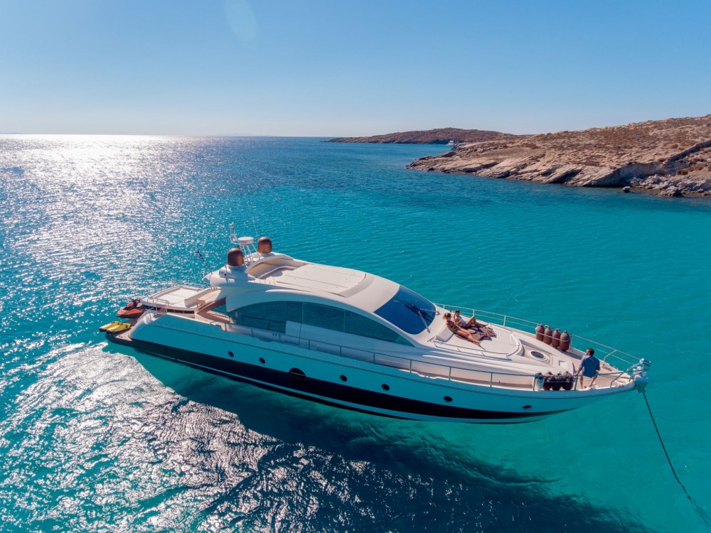 Aicon 72 Hardtop "Majestic" Yacht Charter in Mykonos | Mykonos Yachting