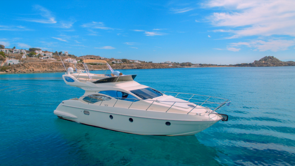 Mykonos Yachting-Private & Luxury Yacht Charter-"Escape " - Azimut 43 Flybridge