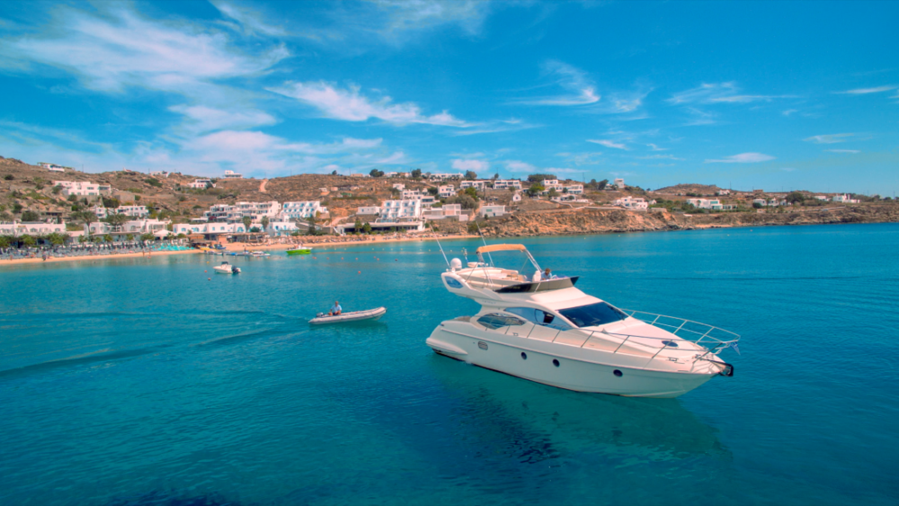 Mykonos Yachting-Private & Luxury Yacht Charter-"Escape " - Azimut 43 Flybridge