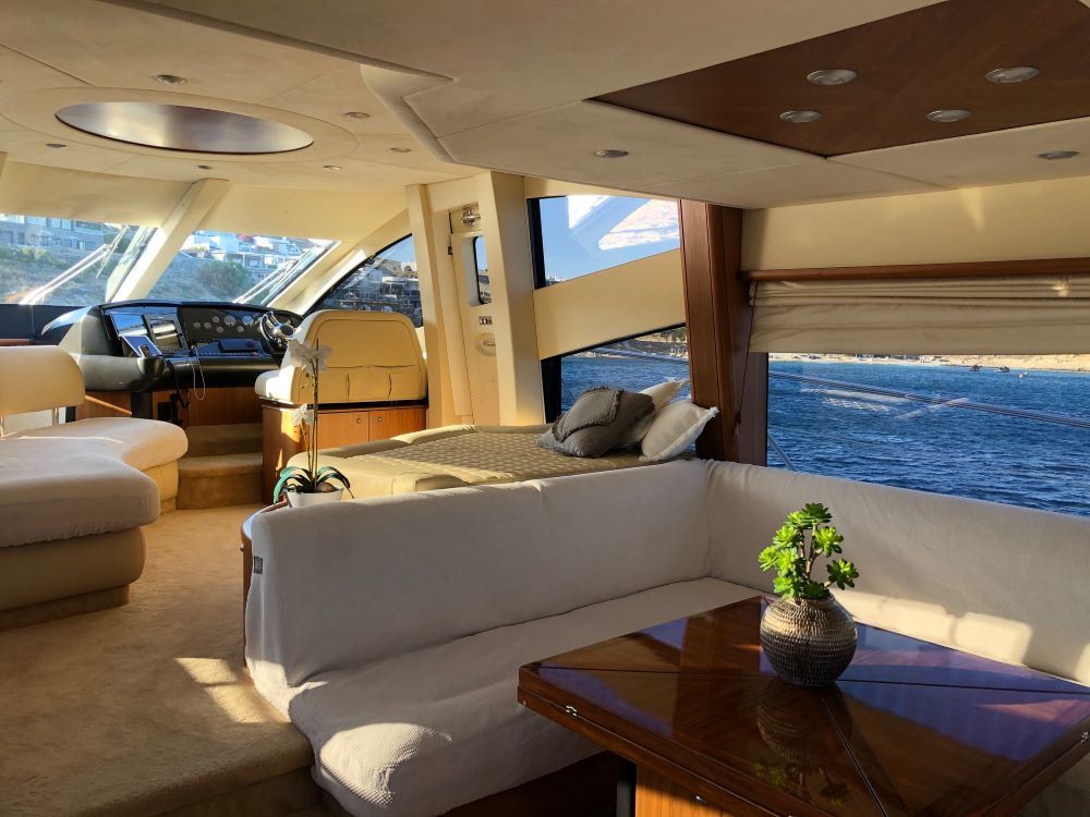 60 Flybridge "Serenity" Charter in Mykonos | Mykonos Yachting