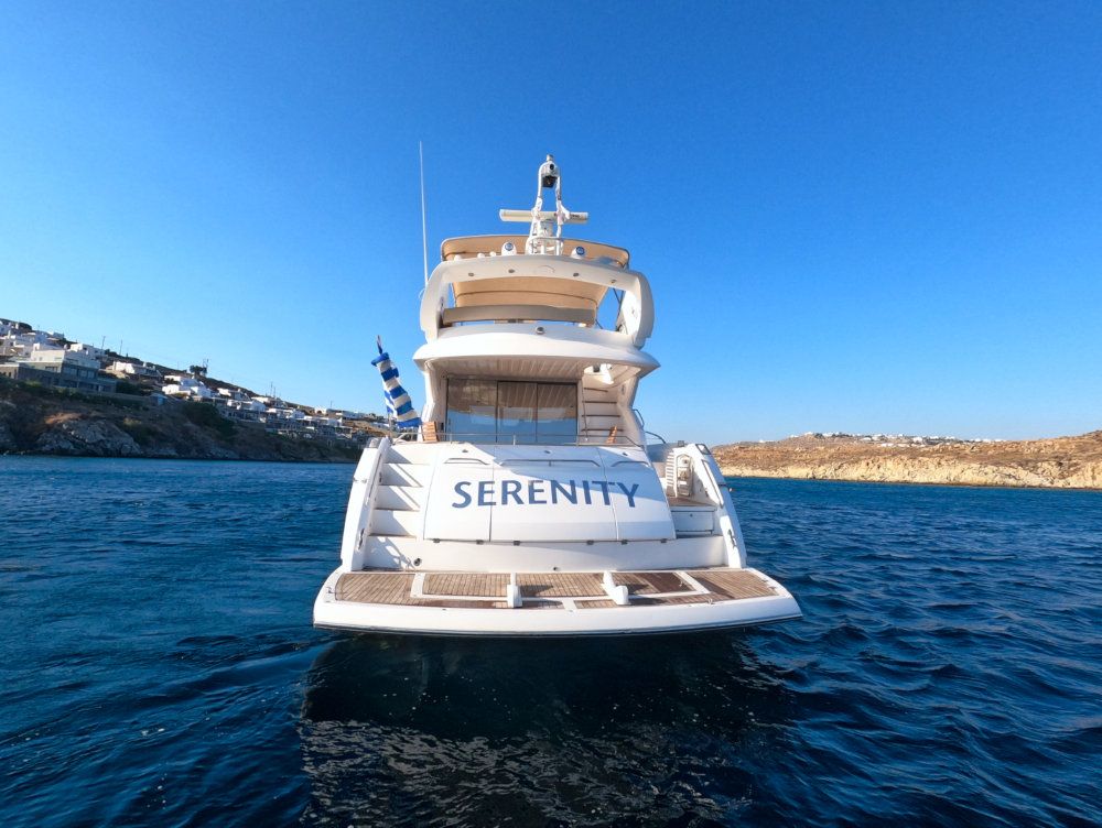 Mykonosyachting-Luxuty-Private-Yacht-Charter-Serenity-Sunseeker60-Flybridge-5