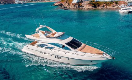 Luxury Mykonos Yacht Charter - Azimut 55 Flybridge "Njoy"